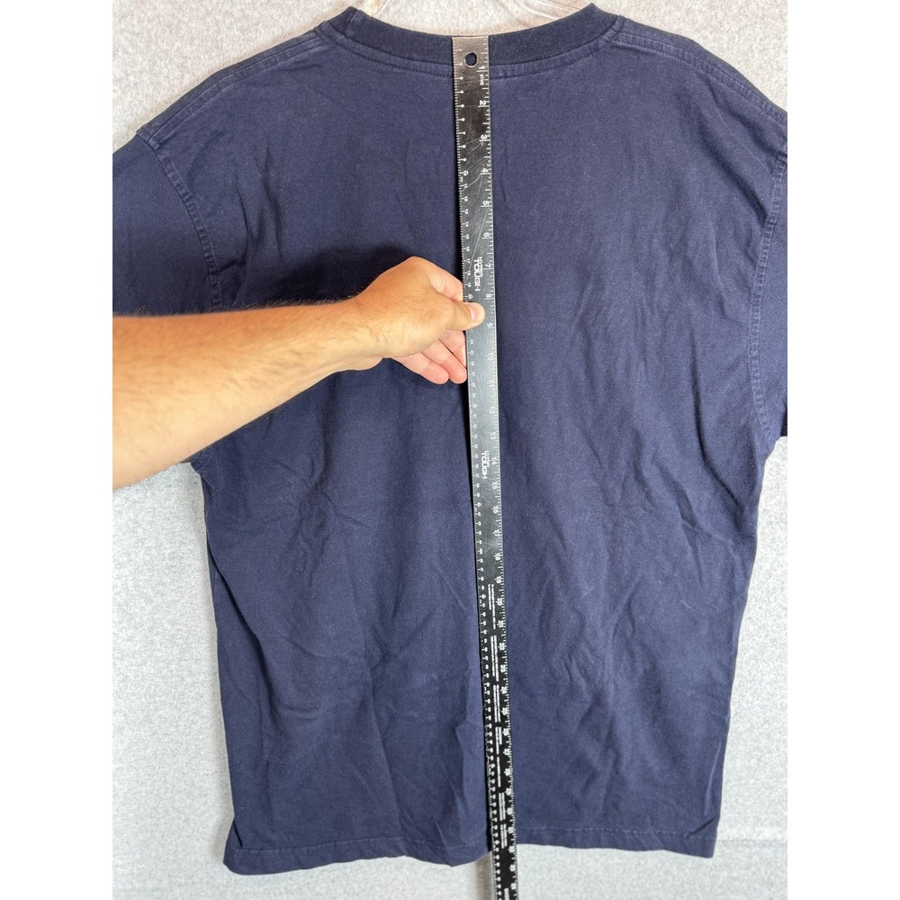 US Polo Assn Shirt Mens 2XL Navy Blue 1890 Embroidered Flag Graphic Cotton Tee - Picture 6 of 9